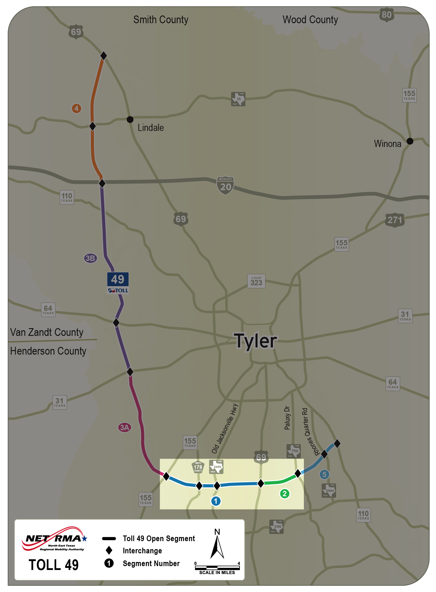 Toll 49, Segments 1-2