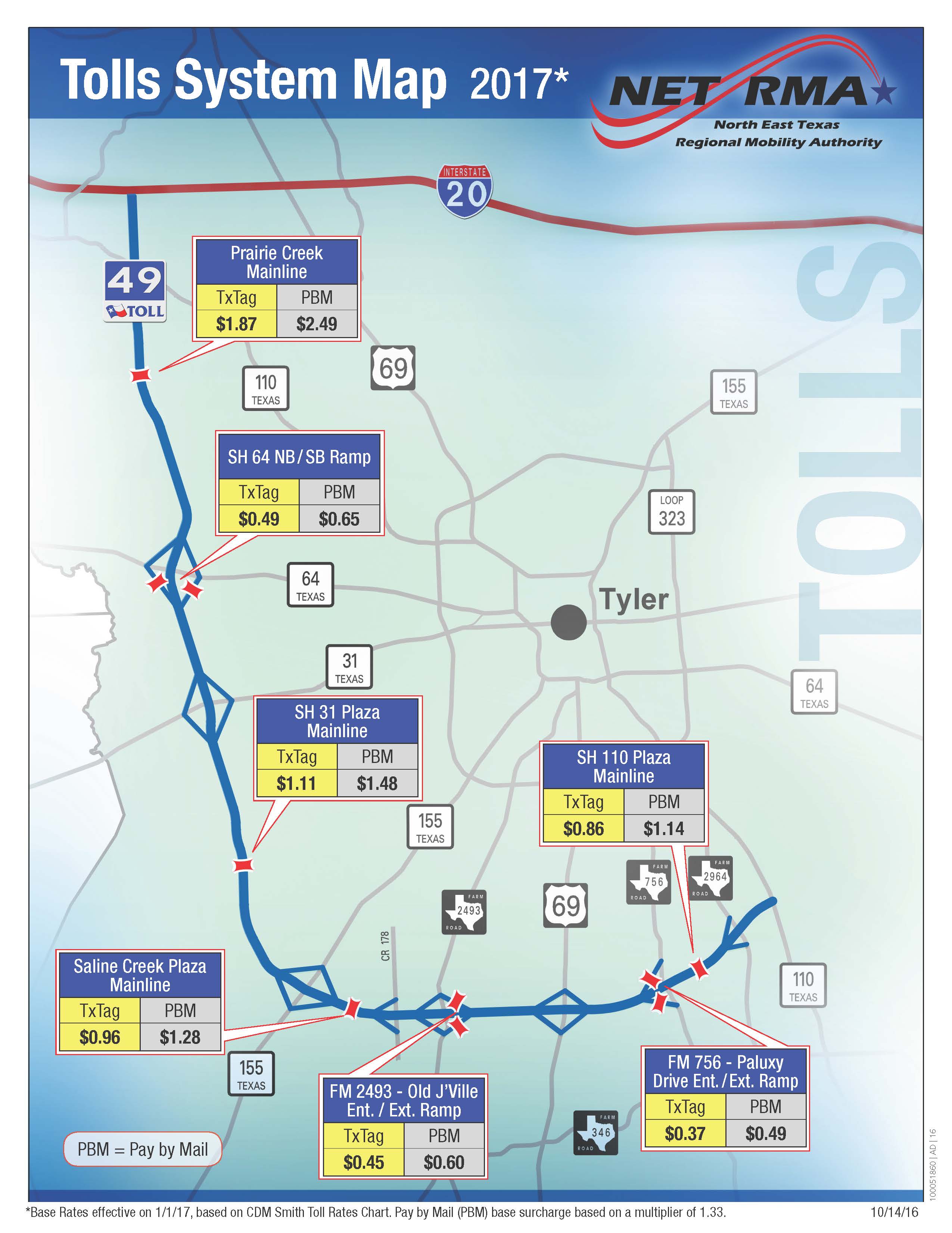 Usa Toll Roads Map