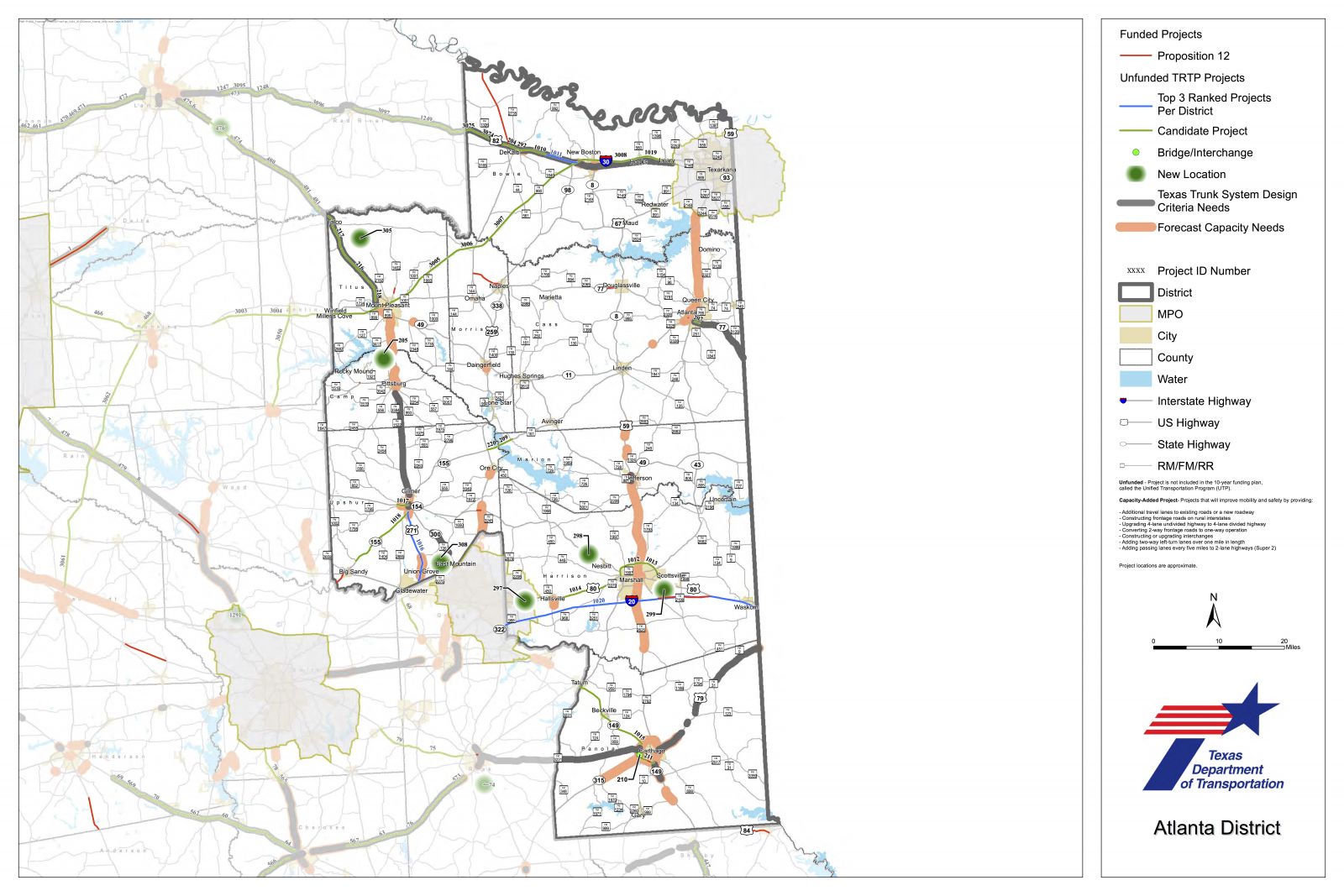 TxDOT Atlanta Area Projects