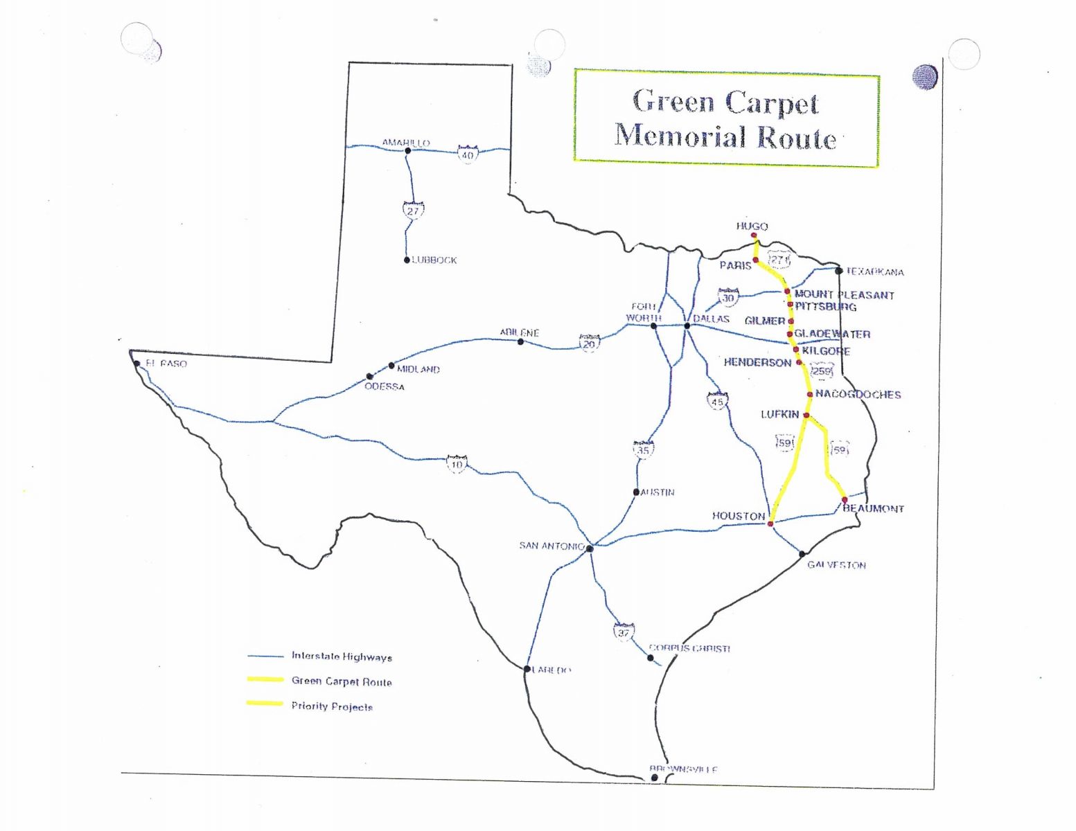 Green Carpet Memorial Route