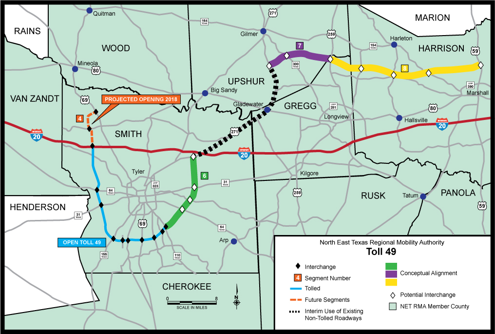 Map Of North East Texas