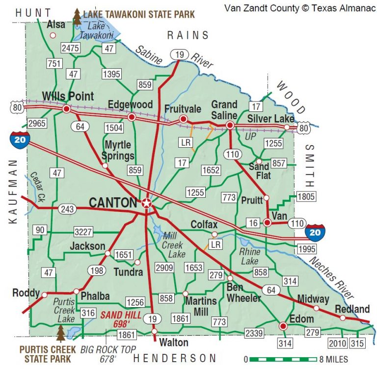 van zandt county map | NETRMA